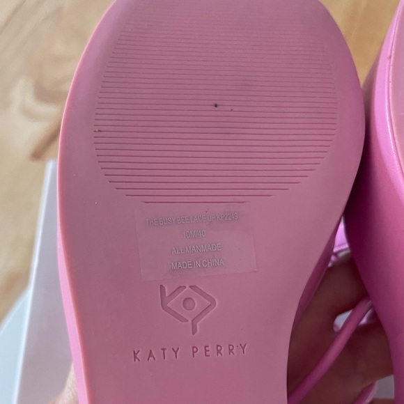 Katy Perry Women's The Busy Bee Lace Up Wedge Sandals SIZE 10 - Picture 4 of 7